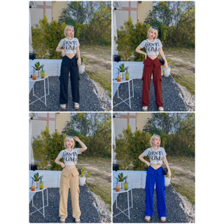 ชุดเซตเสื้อกางเกงคาร์โก้สาวy2k