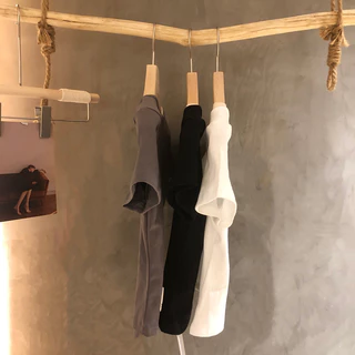 PX เสื้อครอปแขนสั้น เสื้อเข้ารูปผู้หญิง ทรงเข้ารูป คอเหลี่ยม กระชับ ผ้านิ่มใส่สบาย