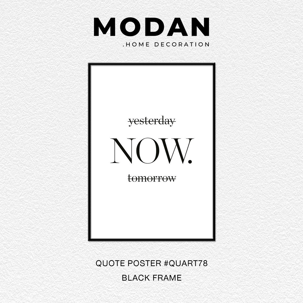 ⚡ พร้อมจำหน่าย ⚡ MODAN ภาพตกแต่งบ้านสไตล์โมเดิร์น QUOTE POSTER ART รหัส QUART78