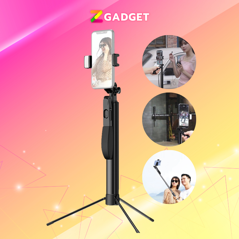 Ulanzi MT53 Handheld anti shake bluetooth tripod selfie ไม้เซลฟี่ สำหรับสมาร์ทโฟน มีไฟ LED ในตัว