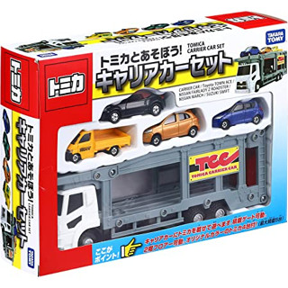 Takara Tomy "Tomica Gift Lets Play with Tomica! Carrier Car Set" Mini Car Passenger Car Toy 3 Years Old and Over Passed Toy Safety Standards ST Mark Certified TOMICA Takara Tomy