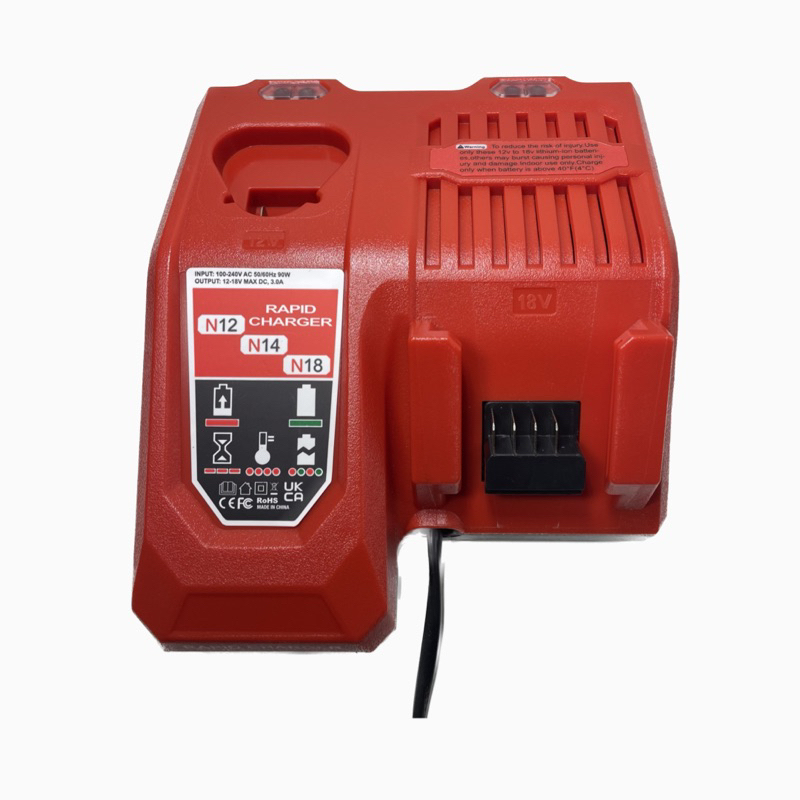 เครื่องชาร์ท Milwaukee M12-18FC Charger ชาร์ท 12V - 18V (Replacement) สินค้าเทียบใช้ทดแทน