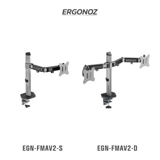 ERGONOZ ขาตั้งจอคอม แขนจับจอ ขาตั้งจอ ขาตั้งจอคอมพิวเตอร์ Monitor Arm รุ่น Full Motion Arm สำหรับหน้าจอ 17 - 32 นิ้ว