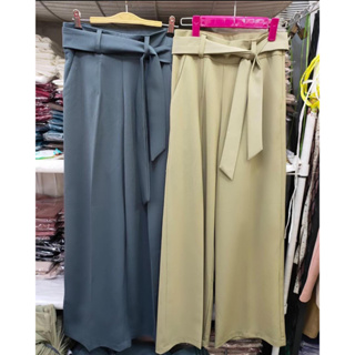 Pimya Lady Pants : กางเกงขากระบอกเอวสูง พลัสไซส์ กางเกงสาวอวบ กางเกงไซส์ใหญ่ กางเกงทำงานสาวอวบ