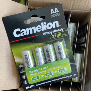 Camelion ถ่านชาร์จขนาด AA 1.2V 2100mAh แพค4ก้อน ของแท้