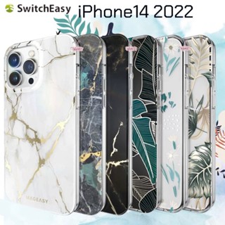 Switcheasy  Glamour &amp; Marble Double Layer เคสพิมพ์ลาย 3D ลวดลายเป็นธรรมชาติ รุ่นไอโฟน14 ซีรีย์