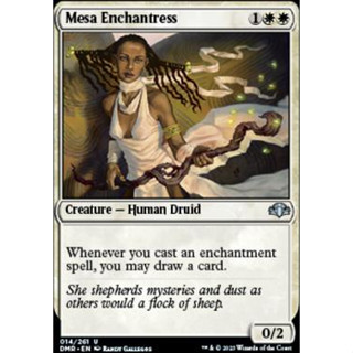 Mesa Enchantress การ์ด Magic The Gathering ของแท้ จากชุด Dominaria Remastered