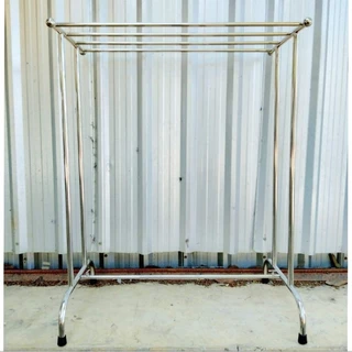 ราวตากผ้าเช็ดตัวสแตนเลสเกรด304 รุ่นหัวตรง ยาว80xกว้าง40xสูง100cm ถอดประกอบได้ พร้อมส่ง!!