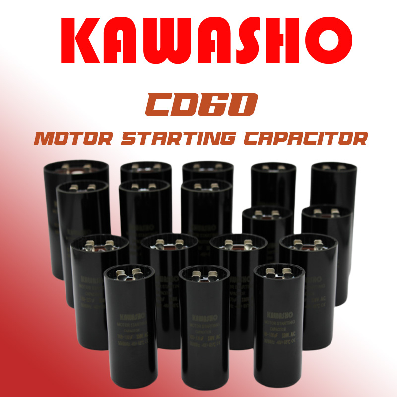 คาปาซิเตอร์ แบบขันสกรู CD60 Starting Motor 330V / Cap Start