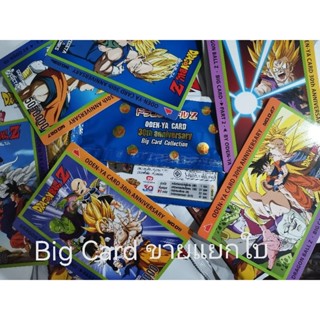 บิ๊กการ์ดโอเดนย่าBig Card Dragonball Z  (N) ขายแยกใบ