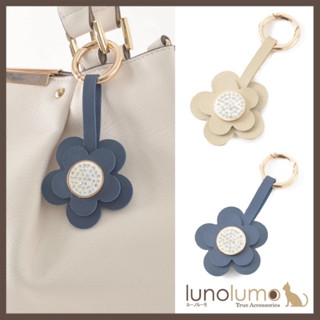 ของใหม่พร้อมป้าย Floral Bag Charm แต่ง คริสตัล พวงกุญแจ key holder