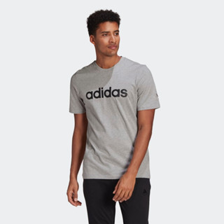 adidas NOT SPORTS SPECIFIC เสื้อยืด Essentials Embroidered Linear Logo ผู้ชาย สีเทา GL0060