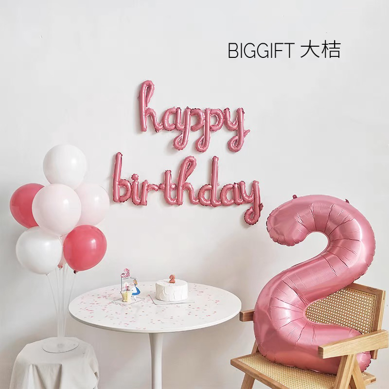 ลูกโป่งตัวอักษร HBD ตัวเขียน ลูกโป่งวันเกิด หลายสี ร้านไทย สินค้าพร้อมส่ง - รูปที่ 5