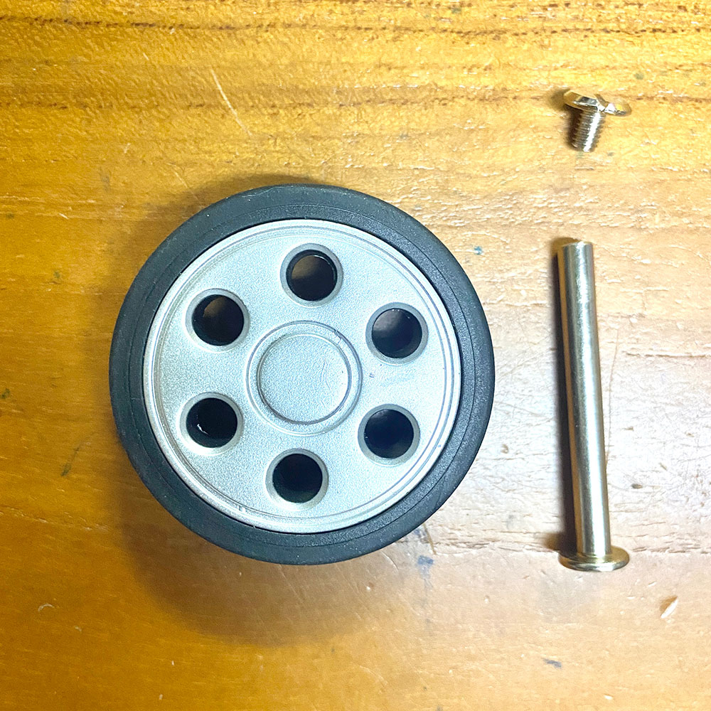 (ได้2ล้อ)ล้อกระเป๋าเดินทาง50มิล 2อัน (พร้อมแกนน็อตแบบหมุน38มิล 1อัน)