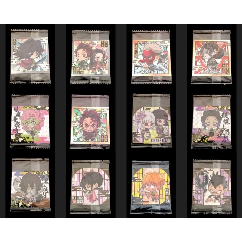 (Sealed Stickers) สติ๊กเกอร์เวเฟอร์ V.2 ดาบพิฆาตอสูร ลิขสิทธิ์แท้ BANDAI WAFER BANDAI DEMON SLAYER (