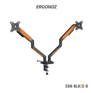 ERGONOZ ขาตั้งจอคอม แขนจับจอ ขาตั้งจอ ขาตั้งจอคอมพิวเตอร์ Monitor Arm รุ่น EGN-BLAZE-D สำหรับหน้าจอ 17 - 32 นิ้ว