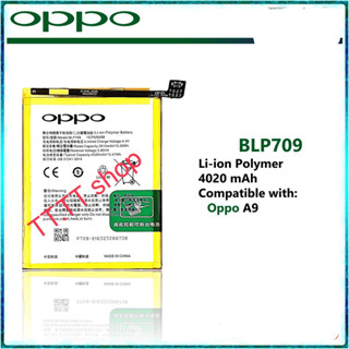 แบตเตอรี่ แท้ Oppo A9 A9x BLP709 4020mAh ส่งจาก กทม