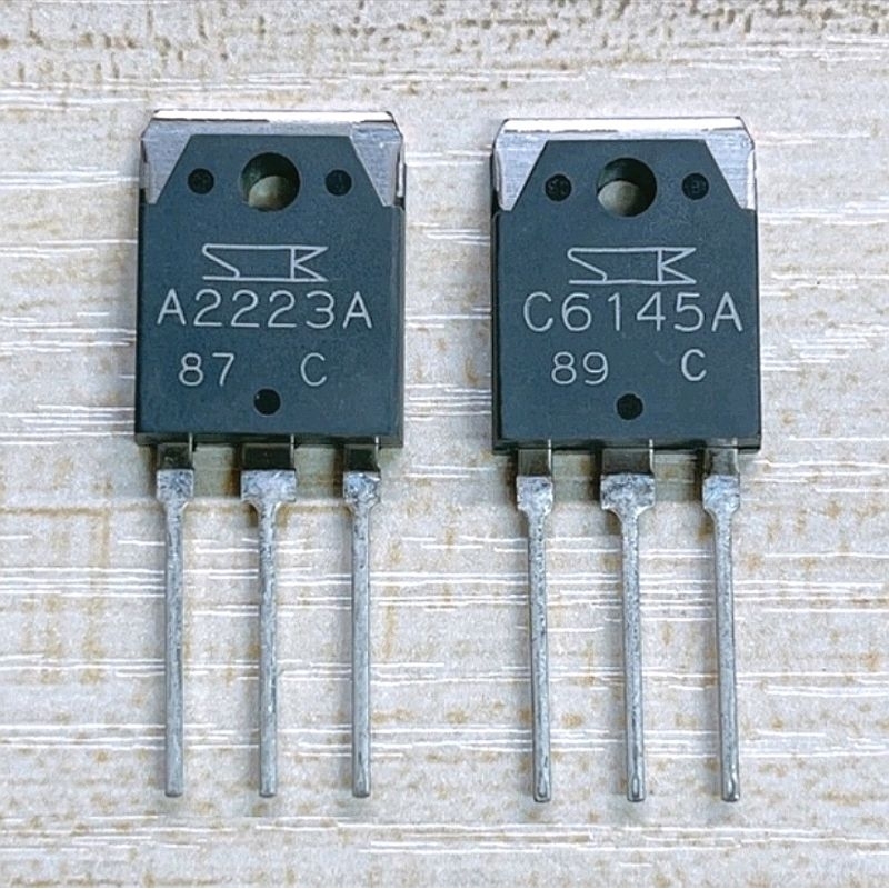 ทรานซิเตอร์ เบอร์ A2223A - C6145A ยี่ห้อ SANKEN งานของแท้ 💯% (จำนวน 1คู่ )​
