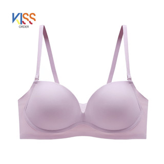 Kiss Order NY14 รวบรวม รองรับ ใส่สบาย ระบายอากาศได้ดี ไม่มีร่องรอย ไม่มีอันเดอร์ไวร์ no underwire ชุดชั้นในผู้หญิง bra