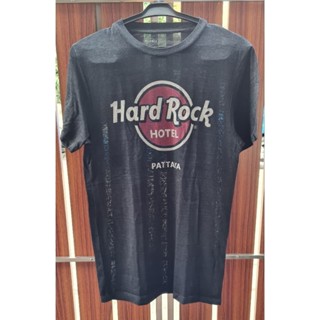 เสื้อยืด Hard Rock คอกลม แขนสั้น สีเทาดำ มือสอง