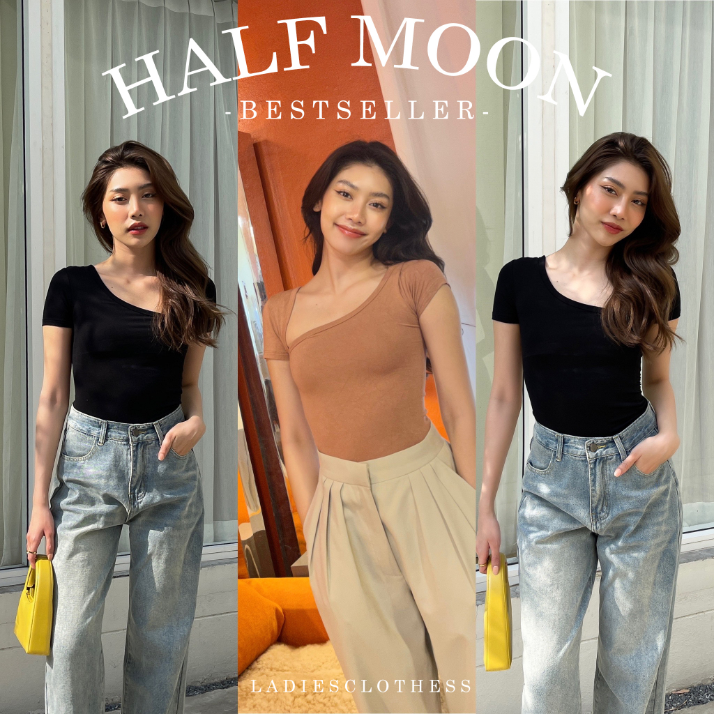 LADIESCLOTHESS #LC167 HALF MOON เสื้อเว้าอก เสื้อเว้าหลัง เสื้อรัดรูป