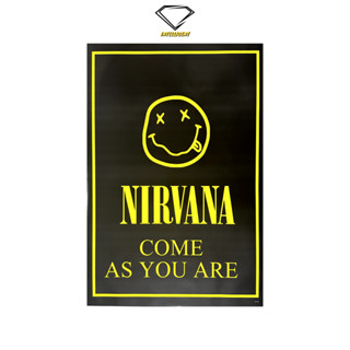 💎Intelligent | โปสเตอร์ nirvana | ขนาด 23.5x34.5 นิ้ว | x 1 แผ่น kurt cobain poster โปสเตอร์วงดนตรี