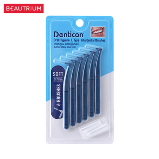 DENTICON Oral Hygiene L Type Interdental Brushes แปรงซอกฟัน 6pcs