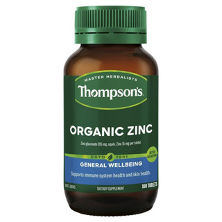 Thompsons Organic Zinc 180 Tablets