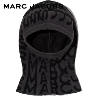 MARC JACOBS MONOGRAM BALACLAVA N902W01SP22084 BLACK/CHARCOAL หมวกไหมพรม