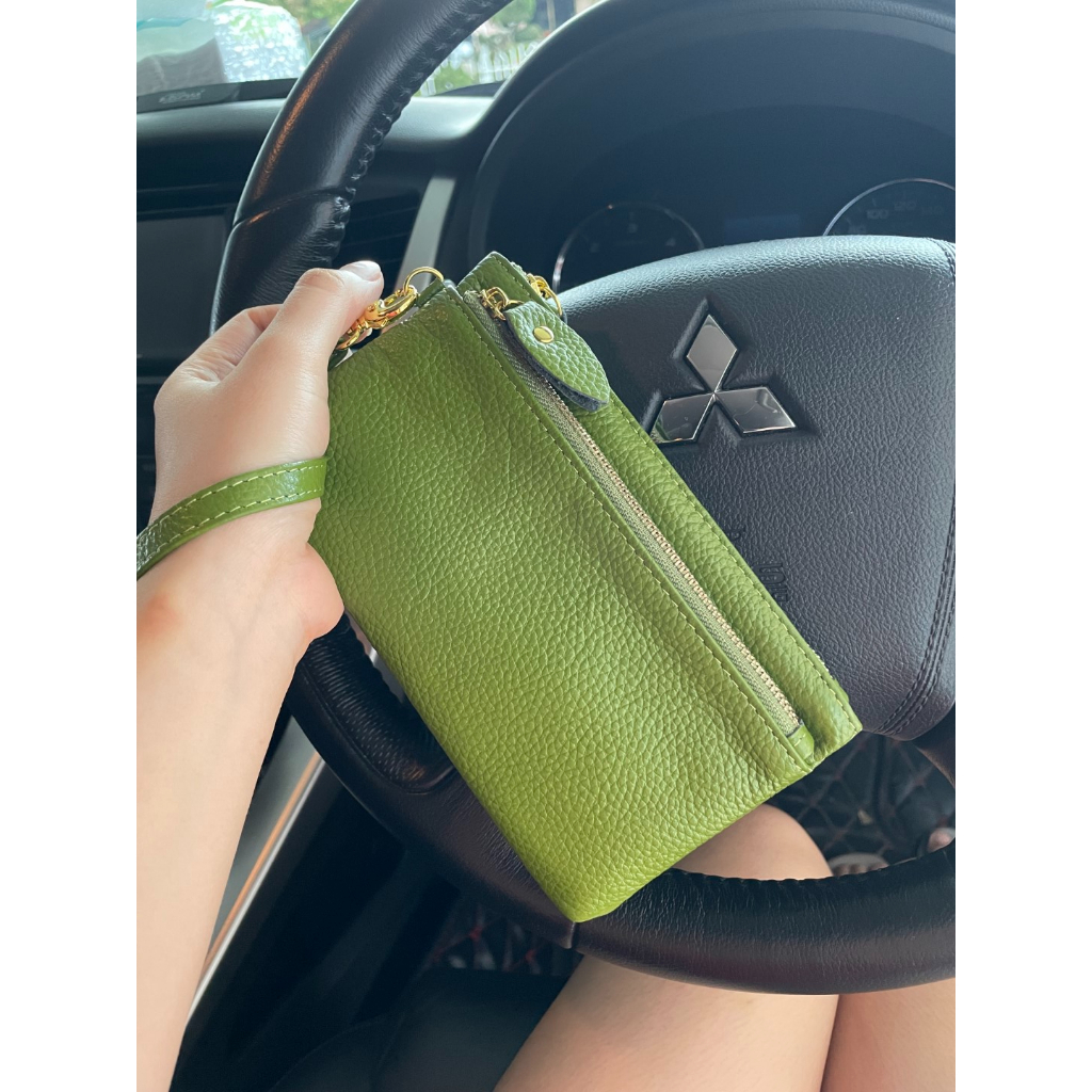 หนังวัวแท้ - Wallet Bag กระเป๋าสตางค์ กระเป๋าถือ ผู้หญิง S8-81