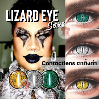 พร้อมส่งจากไทย คอนแทคเลนส์คอสเพลย์ 🐸  Lizard Eye ตากิ้งกา เหมือนจริง เลนส์สีทึบ สีชัดสุดๆ