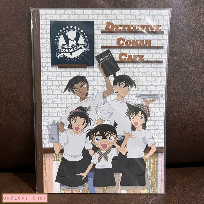 สมุด Detective Conan Cafe (Limited) ลายสีน้ำตาล ขนาด 18.2 x 25.7 ซม. มี 56 หน้า