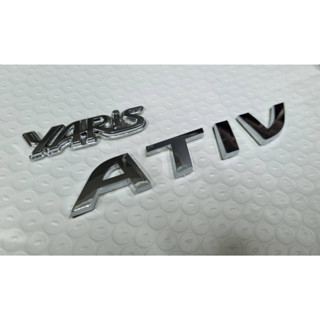 ตัวอักษรโลโก้ ยาริสเอทีฟ ซีดาน4ประตู โตโยต้า ปี 2022 YARIS ATIV sedan toyota new model logo letter