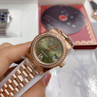 นาฬิกาข้อมือ ROLEX  งาน ออริ size 31mm ระบบ ออโต้ มีวันที่  ด้วย