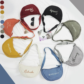 New collection Round Mini Shoulder Bag กระเป๋าปักชื่อ