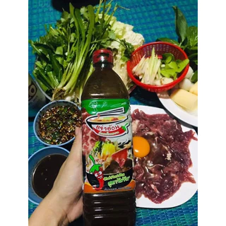 น้ำแจ่วฮ้อนบ้านสวนโนนสะอาดขนาด400ml. บรรจุ12ขวดบ.จ.