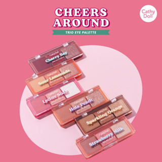 CATHY DOLL Cheers Around Trio Eye Palette/เคที่ดอลล์ อายแชโดว์ พาเลท 6 เฉดสี