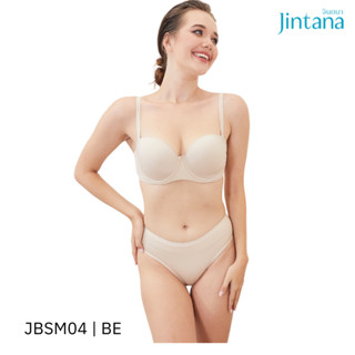 Jintana เสื้อชั้นใน (เสริมโครง) รุ่น Smoothie2 รหัส JBSM04 สีเบจ