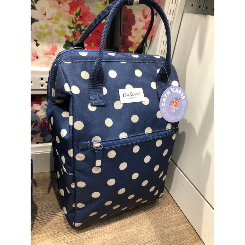 cath kidston แท้💯 Button Spot Frame Wheeled Backpack