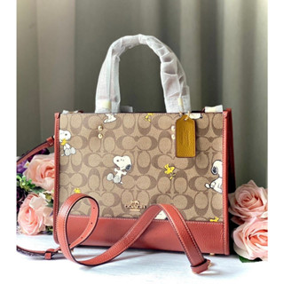 ของแท้100%สินค้าพร้อมส่ง Coach Disney X Coach Dempsey Carryall In Signature Canvas CC873/CE862