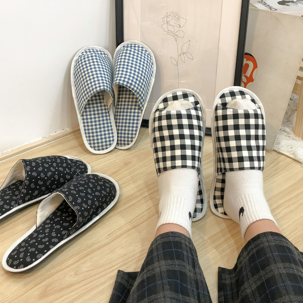 รองเท้าใส่ในบ้าน รองเท้าใส่ในออฟฟิศ จากผ้าcotton นุ่มสบาย ทรงสวย สลิปเปอร์ Slipper