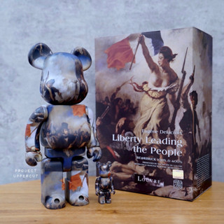 BE@RBRICK 400%+100% LOUVRE : Eugène Delacroix "Liberty Leading the People" [New]