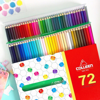 สีไม้ 72 สี Colleen No.775 ด้ามยาว 72 แท่ง made in japan