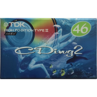 Blank Cassette Tape ซีล เทปคาสเซ็ตเปล่าวินเทจ TDK CDing-2 46 นาที High Position Type II ซีล Made in Japan 1997 เทปเปล่า