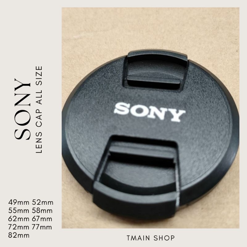 ฝาปิดหน้าเลนส์ Sony ฝาปิดเลนส์ ฝาปิด เลนส์ - Lens Cap Sony Lenses 49mm 52mm 55mm 58mm 62mm 67mm 72mm 77mm 82mm