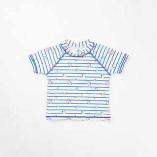 HAPPY SUMMER SHORT SLEEVED KIDS RASHGUARD