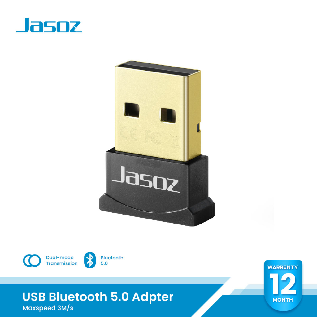 ⚡COD⚡Jasoz Bluetooth Receiver USB 5.0 อะแดปเตอร์บลูทูธ อะแดปเตอร์รับส่งสัญญาณบลู