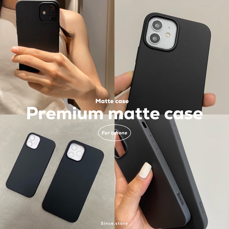 Premium matte case 11-14promax • เคสนิ่มสีดำล้วน คลุมรอบเครื่อง • พร้อมส่งจากไทย 🇹🇭 เคสเนื้อแมทดำด้าน