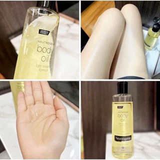 Neutrogena Body Oil Light Sesame Formula  นูโทรจีน่า บอดี้ ออยล์ ออยทาผิว บำรุงผิว ขนาด 250ml (ฉลากไทย)