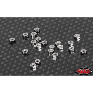 น๊อตรถบังคับรถสเกล Z-S1230 : RC4WD REGULAR M1.6 NUTS (SILVER)